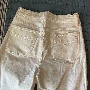 Madewell Women's Cream Straight Leg Jeans